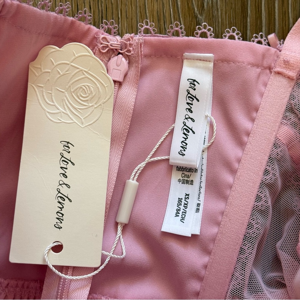 For Love and Lemons Ily Embroidered Slip Dress - Picture 9 of 9